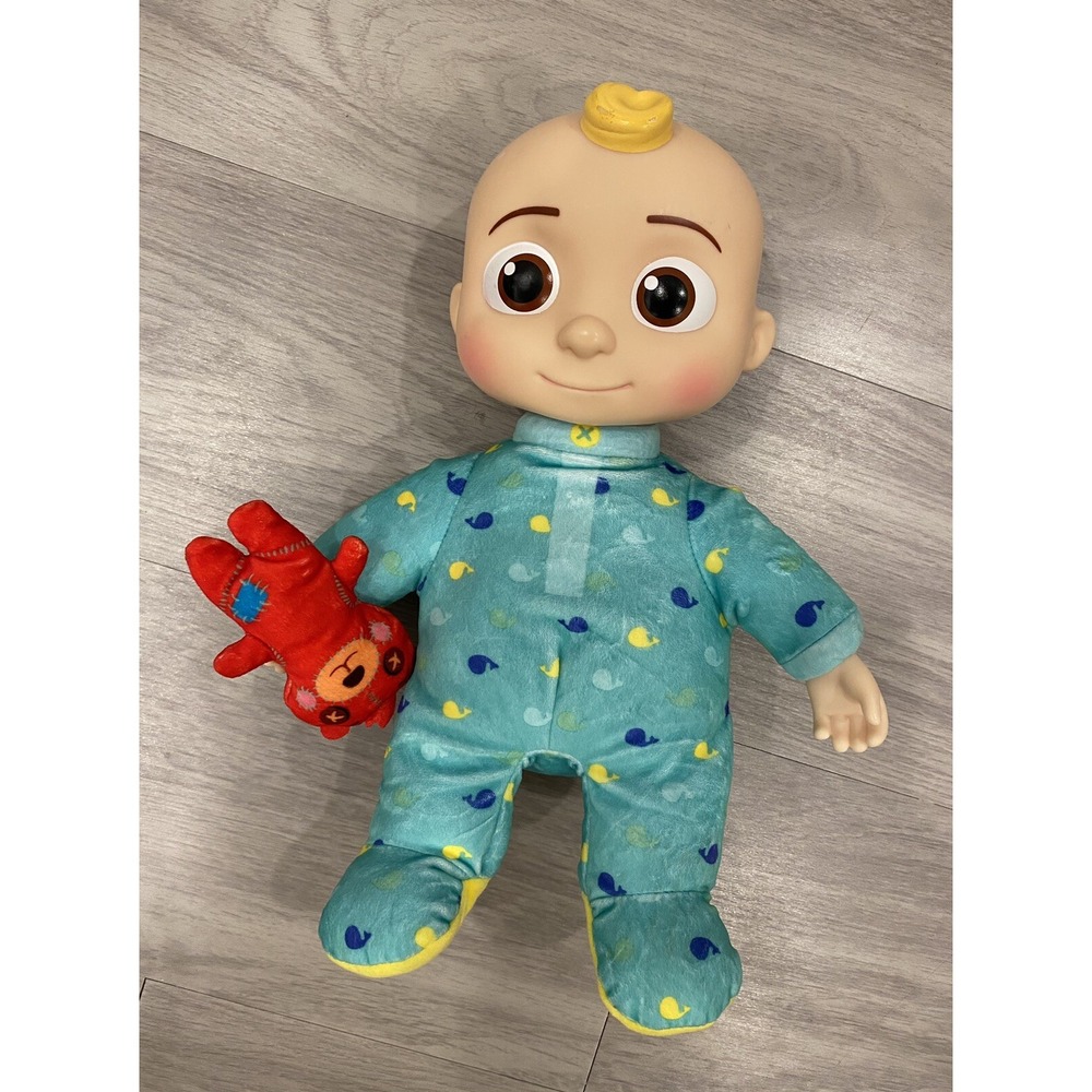 CocoMelon Musical Bedtime JJ Doll and Teddy Soft Plush Singing Toy Tested Works